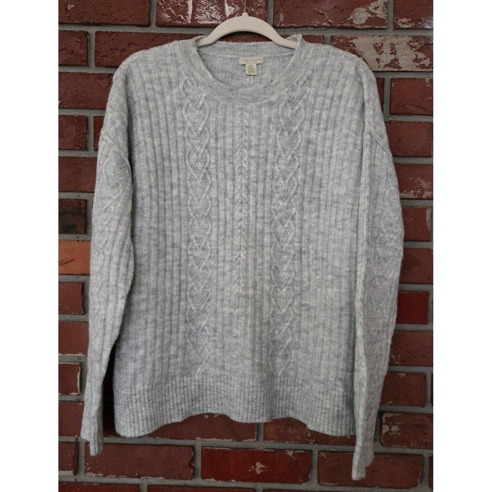 New Legendary Outfitters Womens LARGE Long Sleeve Cozy Cable‎ Knit Sweater
